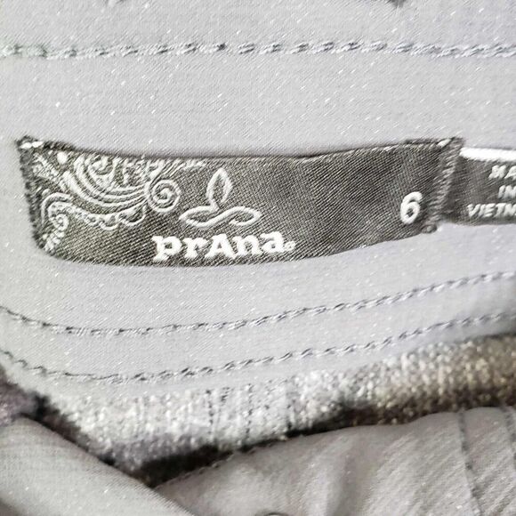 Prana Pants Womens Size 6 Gray Cargo Hiking Outdoor Stretch Drawstring - Picture 7 of 8